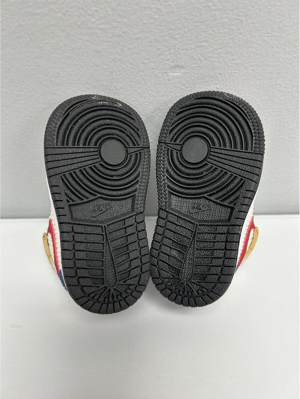 Toddler Jordan 1 Mid SE TD Multicolor High-Top Sneakers - Picture 6 of 8